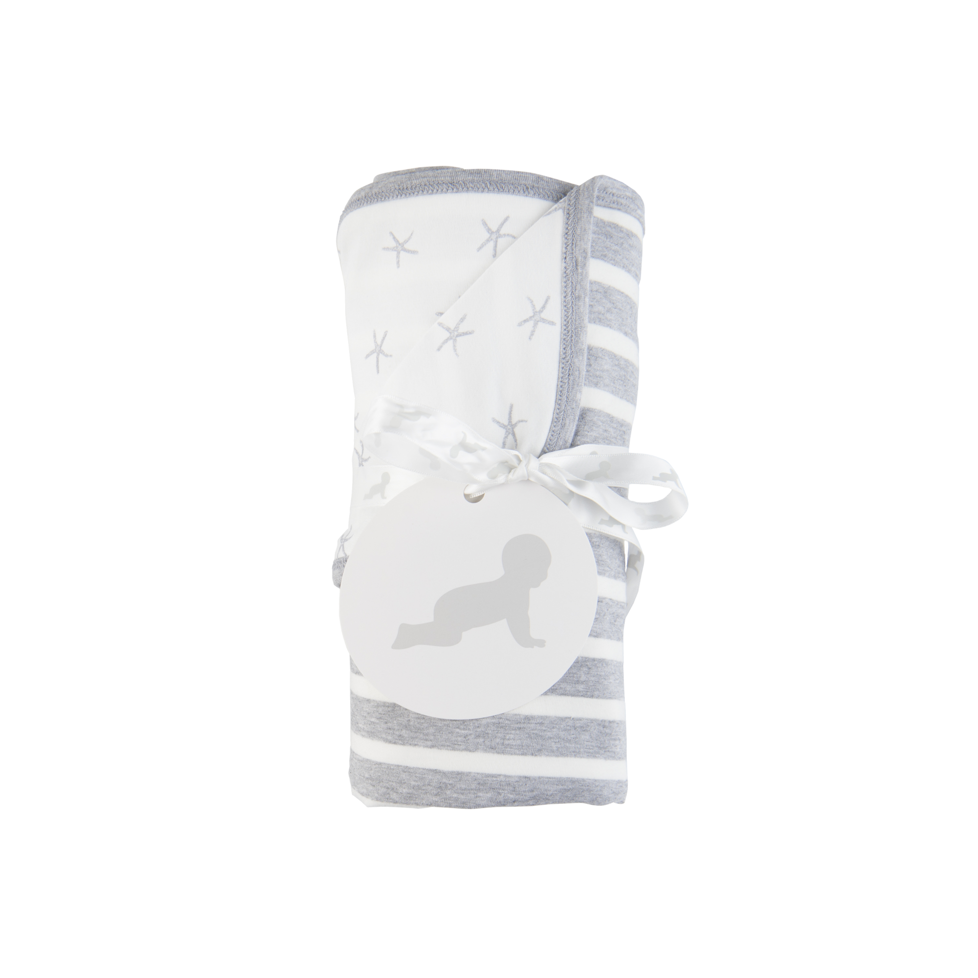 Grey Reversible Blanket-Blanket-100cm x 100cm-Li'l Zippers-Baby-Zip-Rompers