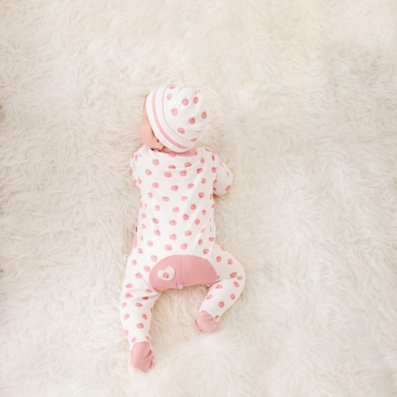 Pink Shell Long Romper-Romper-Li'l Zippers-Baby-Zip-Rompers