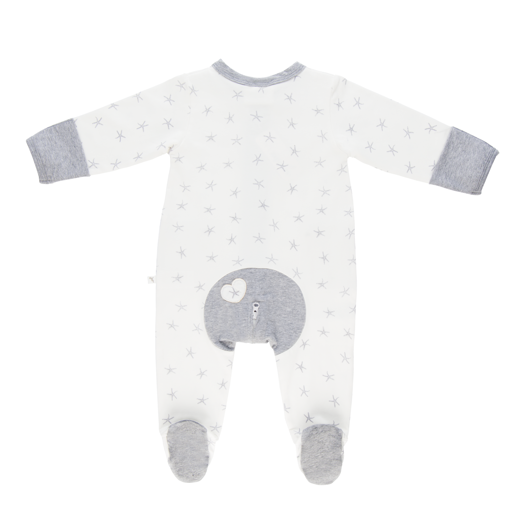 Wholesale Starter Pack - Grey Star Long Romper-Wholesale Starter Pack-00000 x 1 | 0000 x 1 | 000 x 2 | 00 x 2 | 0 x 1 | 1 x 1-Li'l Zippers-Baby-Zip-Rompers