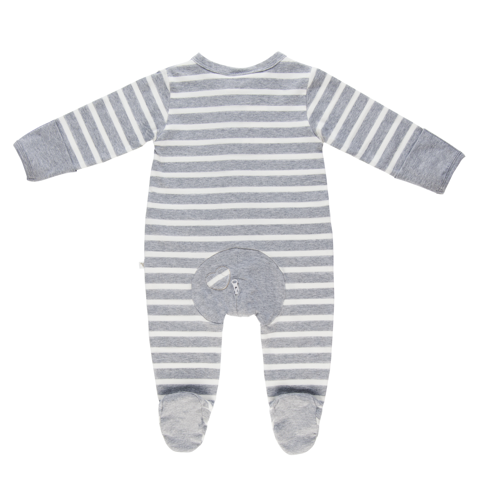 Wholesale Starter Pack - Grey Stripe Long Romper-Wholesale Starter Pack-00000 x 1 | 0000 x 1 | 000 x 2 | 00 x 2 | 0 x 1 | 1 x 1-Li'l Zippers-Baby-Zip-Rompers