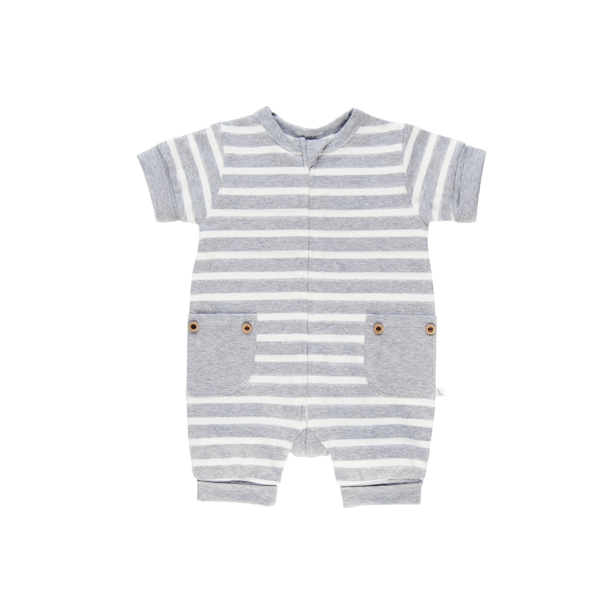 Wholesale Starter Pack - Grey Stripe Short Romper-Wholesale Starter Pack-0000 x 1 | 000 x 2 | 00 x 2 | 0 x 1 | 1 x 1-Li'l Zippers-Baby-Zip-Rompers
