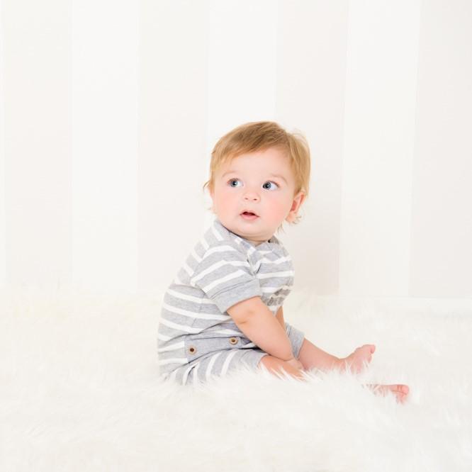 Wholesale Starter Pack - Grey Stripe Short Romper-Wholesale Starter Pack-0000 x 1 | 000 x 2 | 00 x 2 | 0 x 1 | 1 x 1-Li'l Zippers-Baby-Zip-Rompers