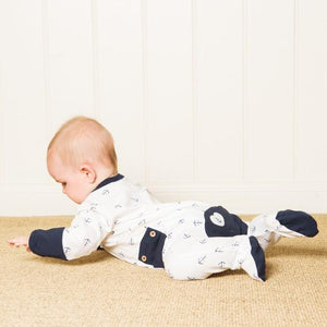 Wholesale Starter Pack - Navy Anchor Long Romper-Wholesale Starter Pack-00000 x 1 | 0000 x 1 | 000 x 2 | 00 x 2 | 0 x 1 | 1 x 1-Li'l Zippers-Baby-Zip-Rompers