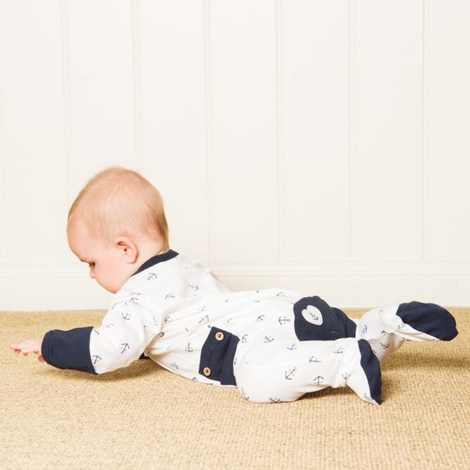 Wholesale Starter Pack - Navy Anchor Long Romper-Wholesale Starter Pack-00000 x 1 | 0000 x 1 | 000 x 2 | 00 x 2 | 0 x 1 | 1 x 1-Li'l Zippers-Baby-Zip-Rompers