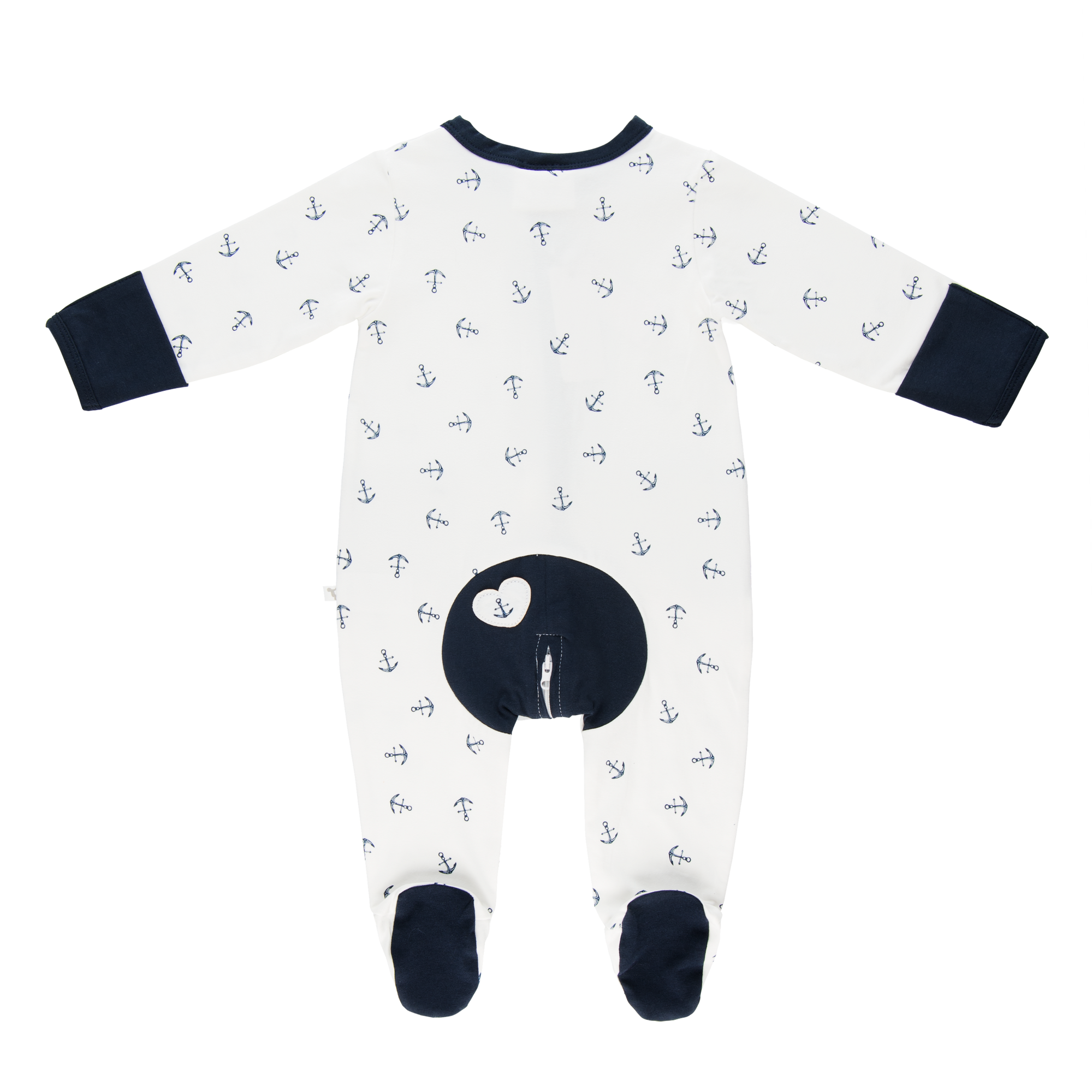 Wholesale Starter Pack - Navy Anchor Long Romper-Wholesale Starter Pack-00000 x 1 | 0000 x 1 | 000 x 2 | 00 x 2 | 0 x 1 | 1 x 1-Li'l Zippers-Baby-Zip-Rompers