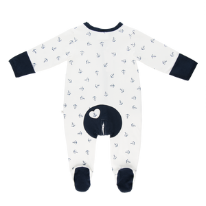 Wholesale Starter Pack - Navy Anchor Long Romper-Wholesale Starter Pack-00000 x 1 | 0000 x 1 | 000 x 2 | 00 x 2 | 0 x 1 | 1 x 1-Li'l Zippers-Baby-Zip-Rompers