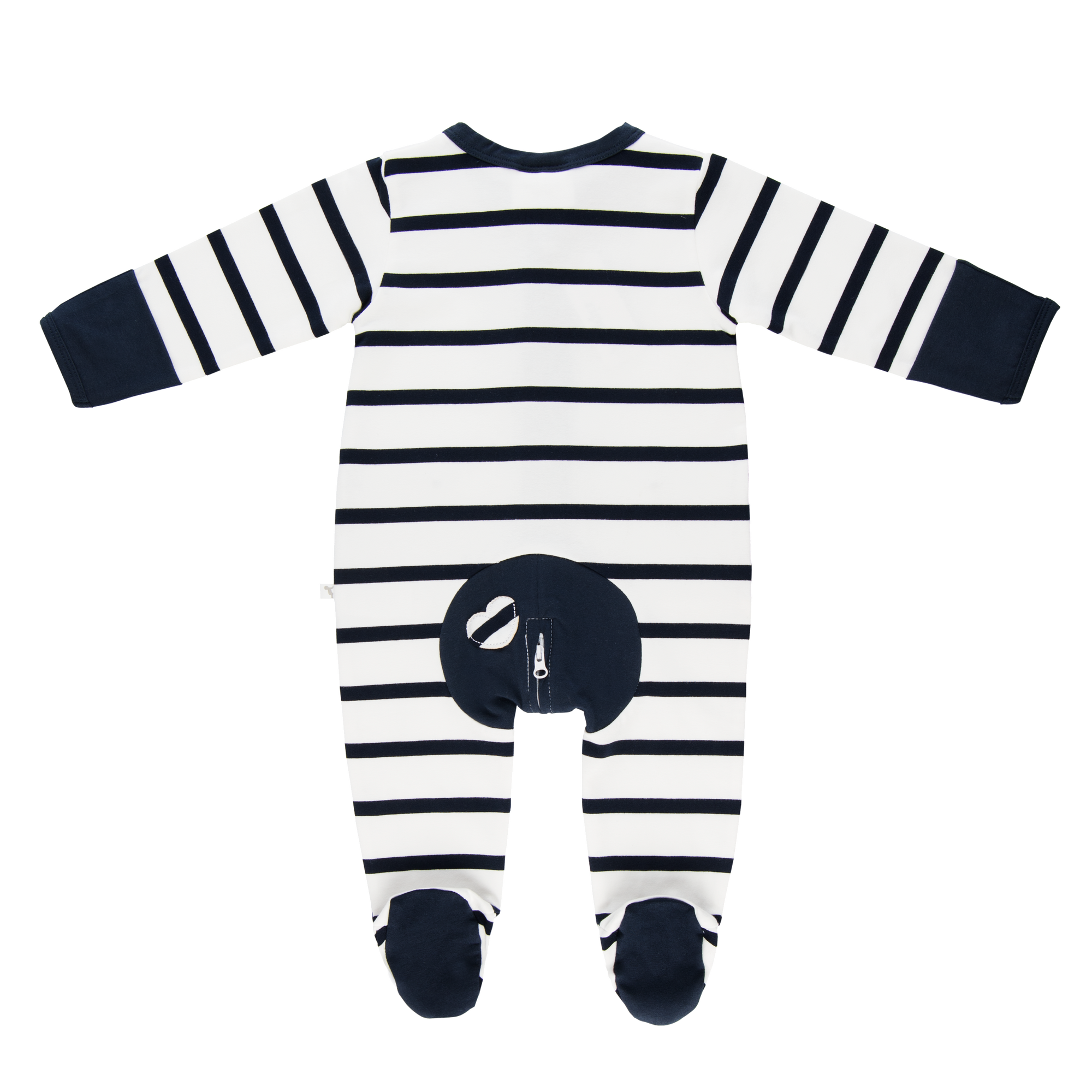 Wholesale Starter Pack - Navy Stripe Long Romper-Wholesale Starter Pack-00000 x 1 | 0000 x 1 | 000 x 2 | 00 x 2 | 0 x 1 | 1 x 1-Li'l Zippers-Baby-Zip-Rompers