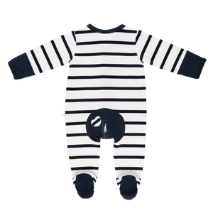 Wholesale Starter Pack - Navy Stripe Long Romper-Wholesale Starter Pack-00000 x 1 | 0000 x 1 | 000 x 2 | 00 x 2 | 0 x 1 | 1 x 1-Li'l Zippers-Baby-Zip-Rompers