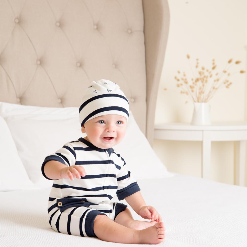 Wholesale Starter Pack - Navy Stripe Short Romper-Wholesale Starter Pack-0000 x 1 | 000 x 2 | 00 x 2 | 0 x 1 | 1 x 1-Li'l Zippers-Baby-Zip-Rompers