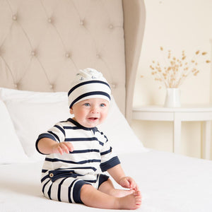 Wholesale Starter Pack - Navy Stripe Short Romper-Wholesale Starter Pack-0000 x 1 | 000 x 2 | 00 x 2 | 0 x 1 | 1 x 1-Li'l Zippers-Baby-Zip-Rompers